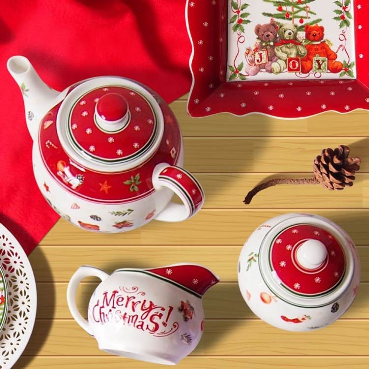 Ceramic Christmas Cup And Saucer Set66