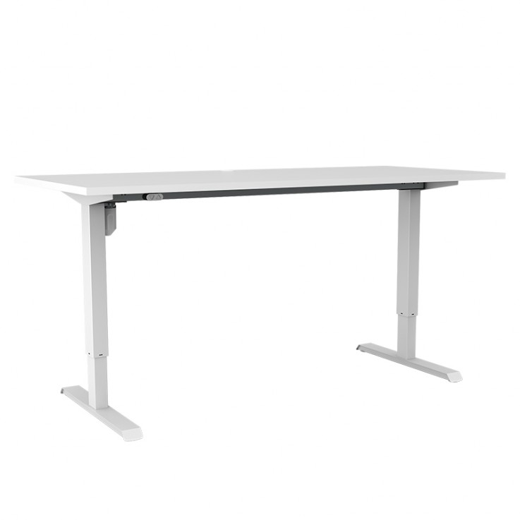 CONSET SIT-STAND DESK – WHITE DESK TOP