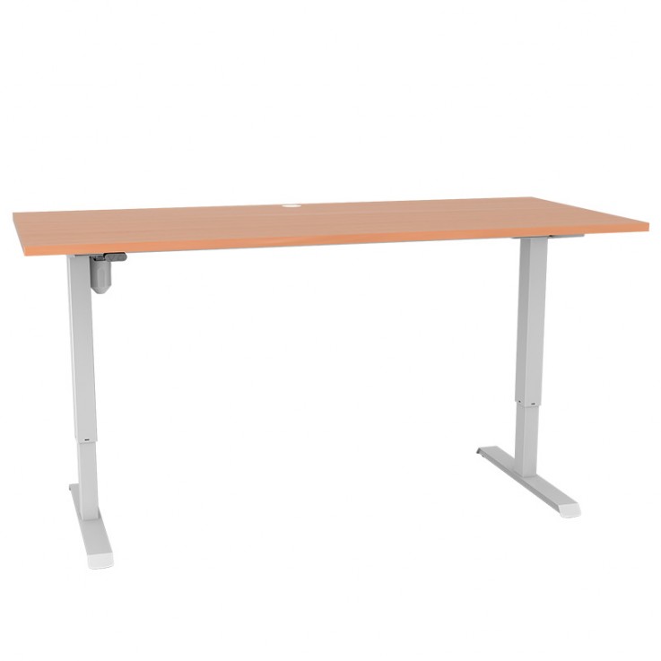 CONSET SIT-STAND DESK – BEECH DESK TOP