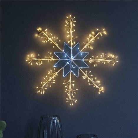 Copper Wire LED Metal Snowflake Light26