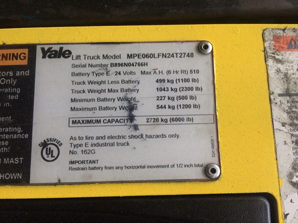 YALE MPE060-F