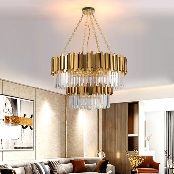 double ring crystal chandelier12