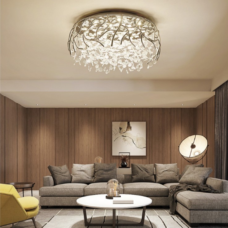 round crystal ceiling light90