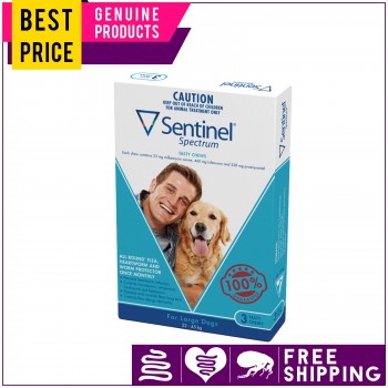 SENTINEL SPECTRUM Flea Heartworm Worms T