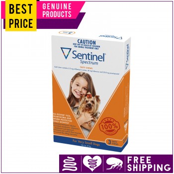 SENTINEL SPECTRUM Flea Heartworm Worms T