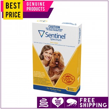 SENTINEL SPECTRUM Flea Heartworm Worms T