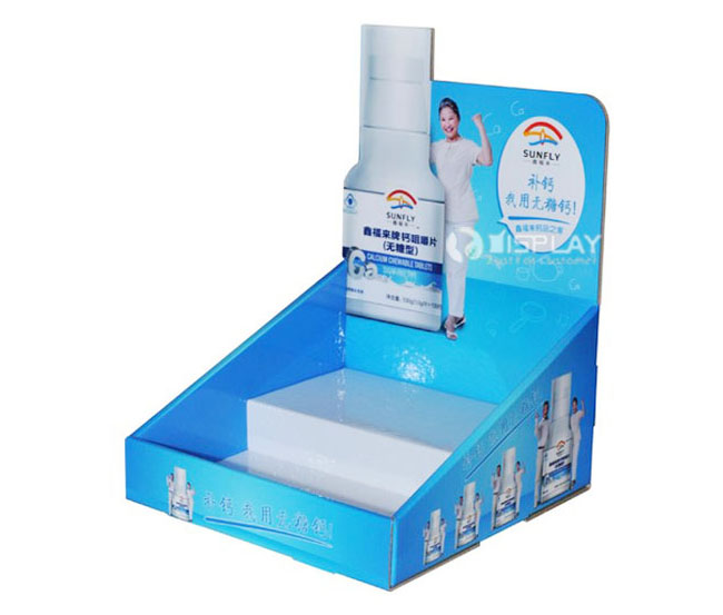 Small Pharmaceutical Counter Top Display , Counter Top Display Stand Customized85