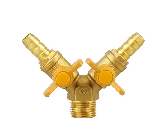 Brass Male Thread Double Gas Ball Valve83