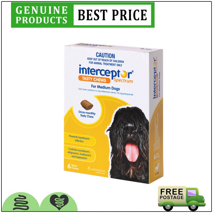 Interceptor Spectrum 6 Doses for All Siz