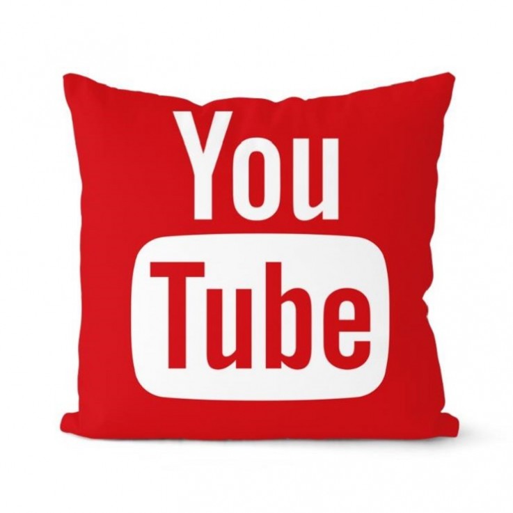 social media logo YouTube throw pillow cover pillowcase Square Zippered Pillowcase41