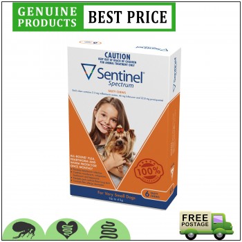 SENTINEL Spectrum 6 Doses for Dogs All S