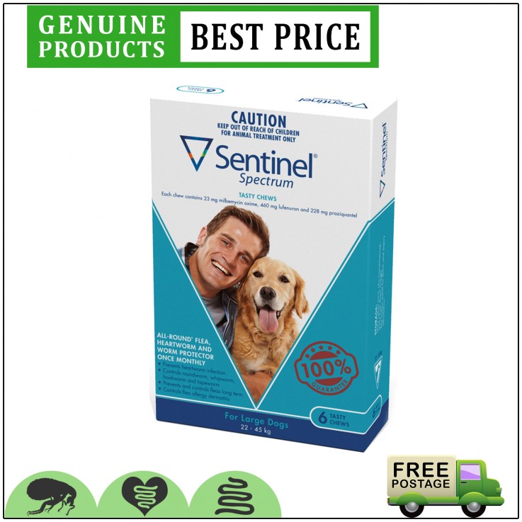 SENTINEL Spectrum 6 Doses for Dogs All S