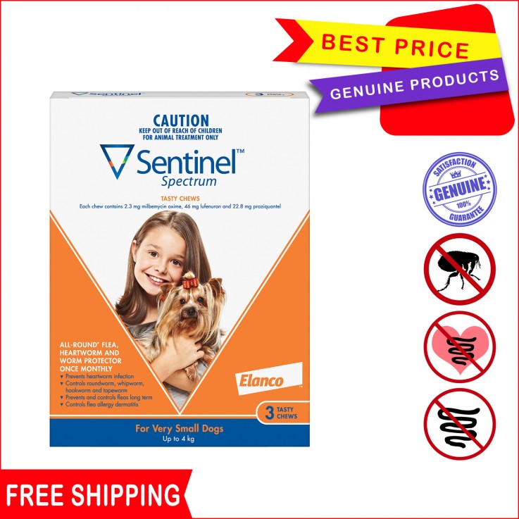 Protect upto 4 Kg dogs from worms