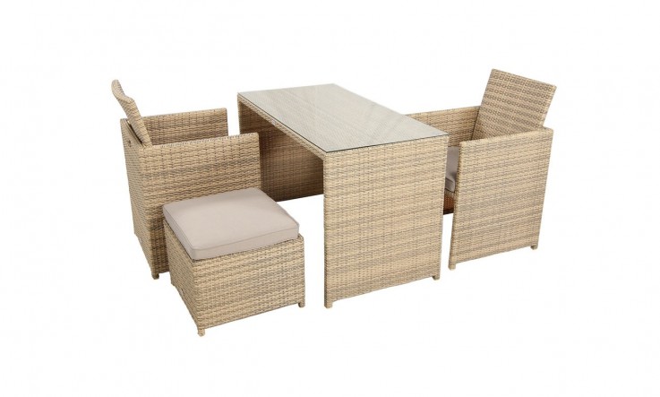 Rubix - 2 Wicker Dining Set