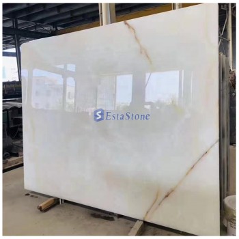 Transparent White Onyx Marble Slabs for Tiles5