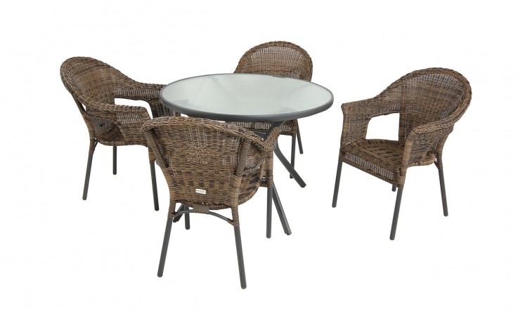 Coventry 5pc Aluminium Dining Set