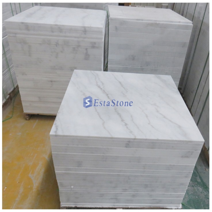 Guangxi White Grey Marble Flooring Tiles50