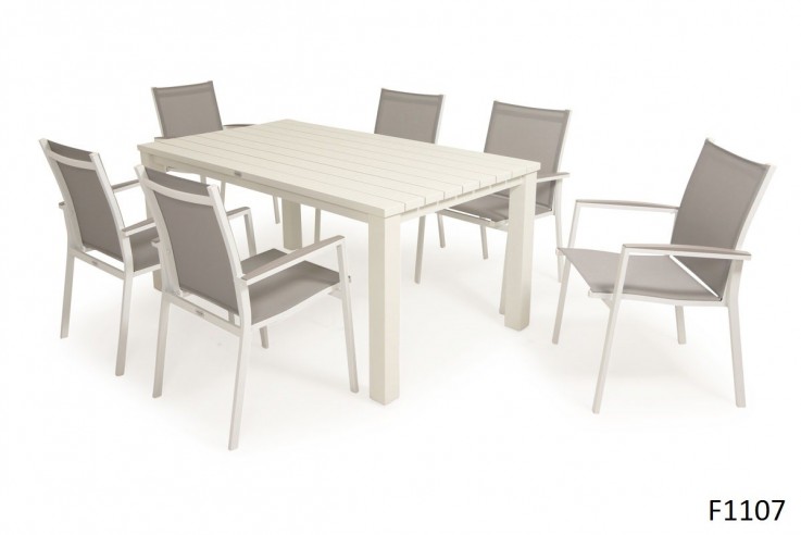 Latina-Adele 7pc Aluminium Dining Set