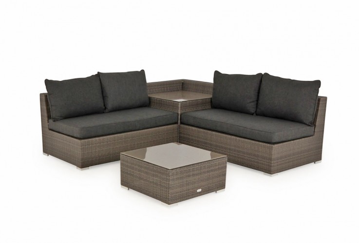 Como 4-Seat Wicker Modular Set