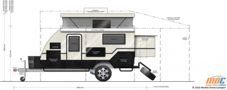 XT12 Off road Hybrid Caravan