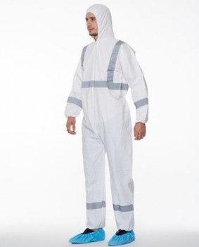 TYPE 5 And 6 Microporous Coverall Reflective Taped68