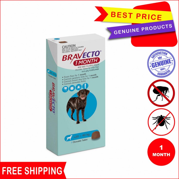 Bravecto Monthly for 20 to 40 Kg Dogs