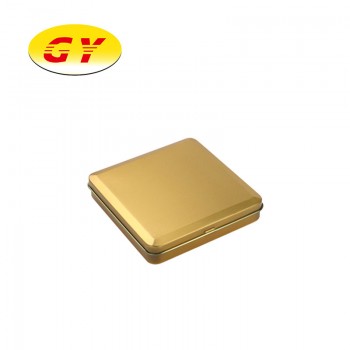 Square tin box square golden packaging box customization41