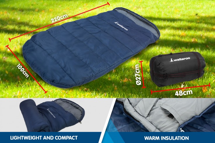 Wallaroo Camping Sleeping Bag Thermal Hi