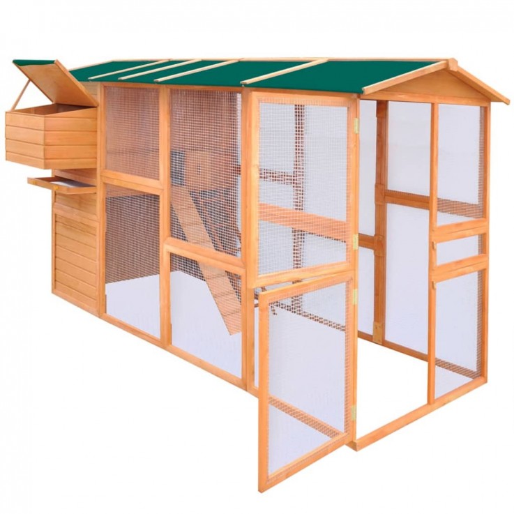 CHICKEN COOP WOOD 295X163X170 CM