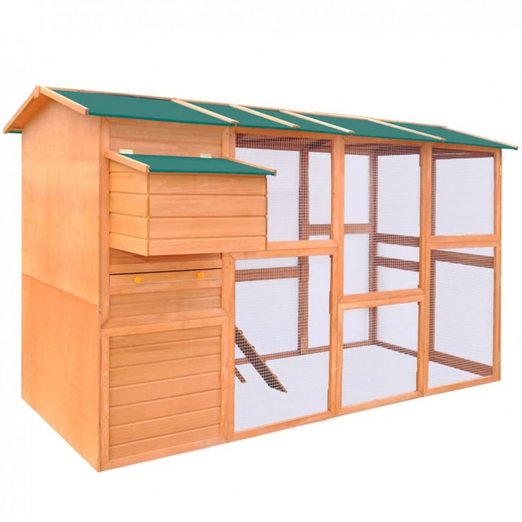 CHICKEN COOP WOOD 295X163X170 CM