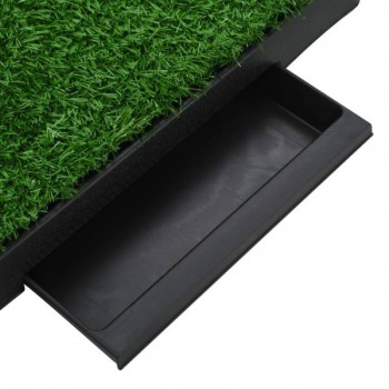 Pet Toilet with Tray and Artificial Turf