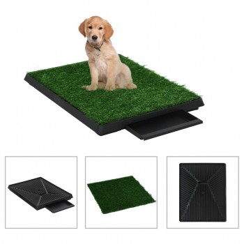 Pet Toilet with Tray and Artificial Turf