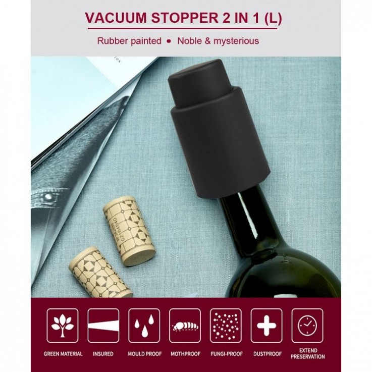 Pressure Rubber Coated Vacuum Wine Stopper69