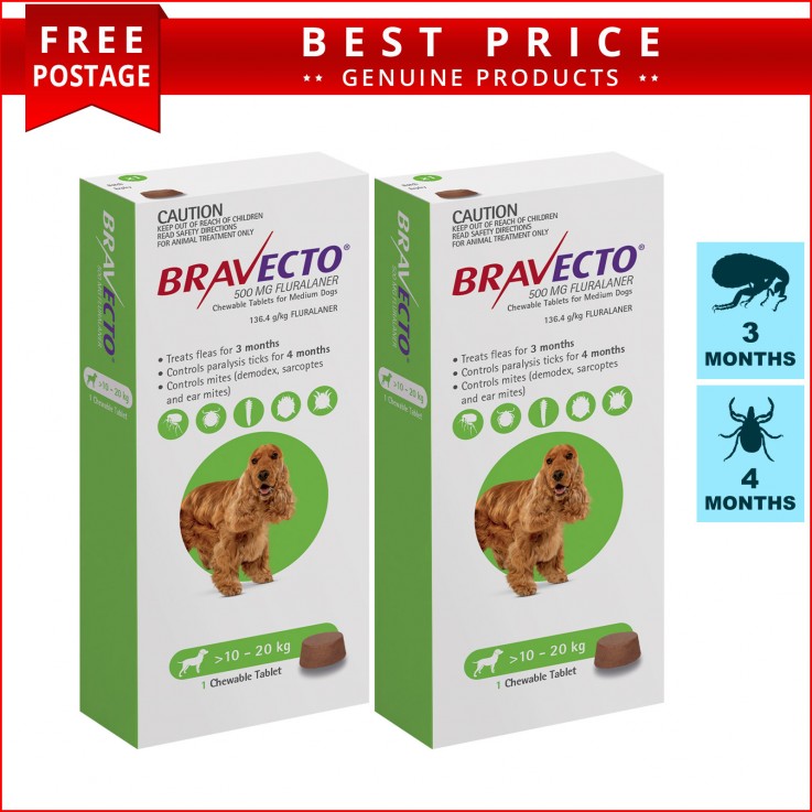 BRAVECTO Tick & Flea Control 2 Chews 