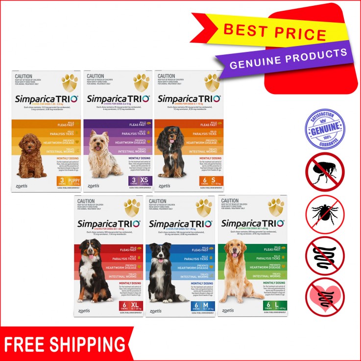 SIMPARICA TRIO for Dog triple protection