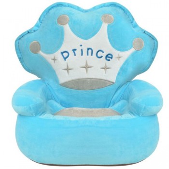 Plush Children’s Chair Prince Blue