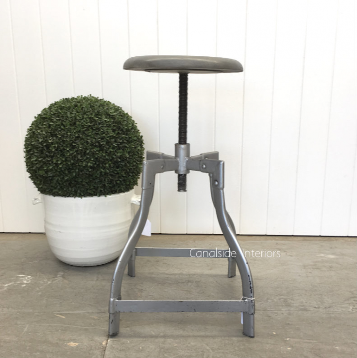 Satellite Industrial Adjustable Stool -