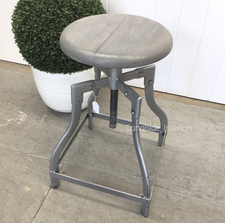 Satellite Industrial Adjustable Stool -