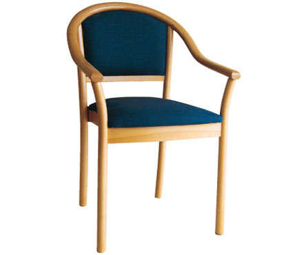 MANUELA 3/4 BACK STACKABLE ARM CHAIR