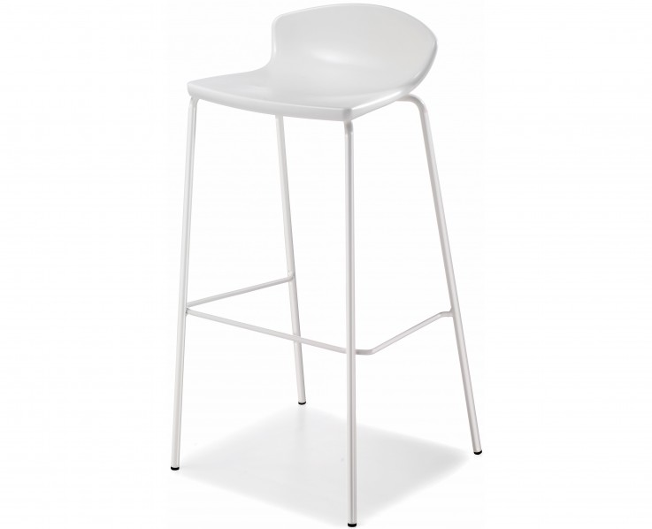 EASY BAR STOOL WITH WHITE FRAME