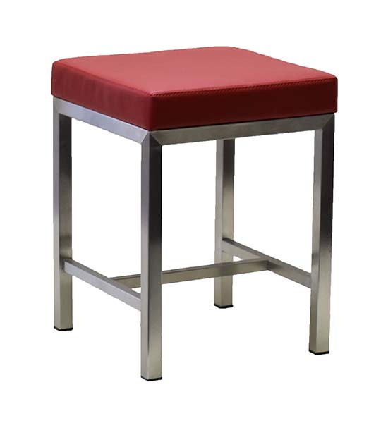 LOW CUBE BAR STOOL VINYL SEAT