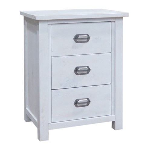 ABBY 3 DRAWER BEDSIDE TABLE