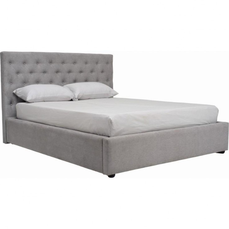 Dustin Queen Bed - Dolphin Grey