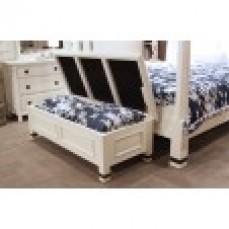 HUDSON WHITE FOUR POSTER BED