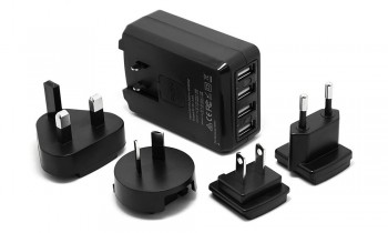 4-Port USB Travel Wall Charger