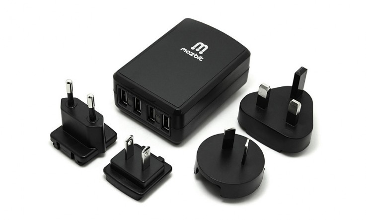 4-Port USB Travel Wall Charger