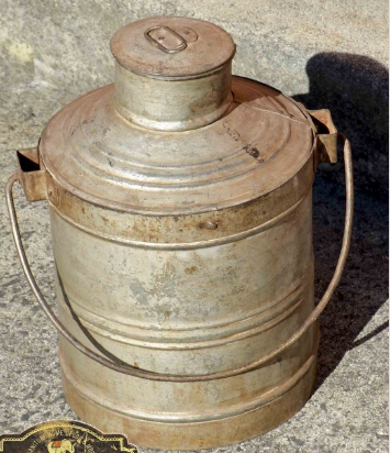 Antique Indian Vintage Metal Milk Urn 