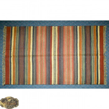 Hand Woven Wool Kilim Flat Tapestry