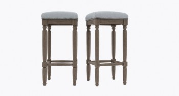 Clovis Set of 2 Bar Stools High