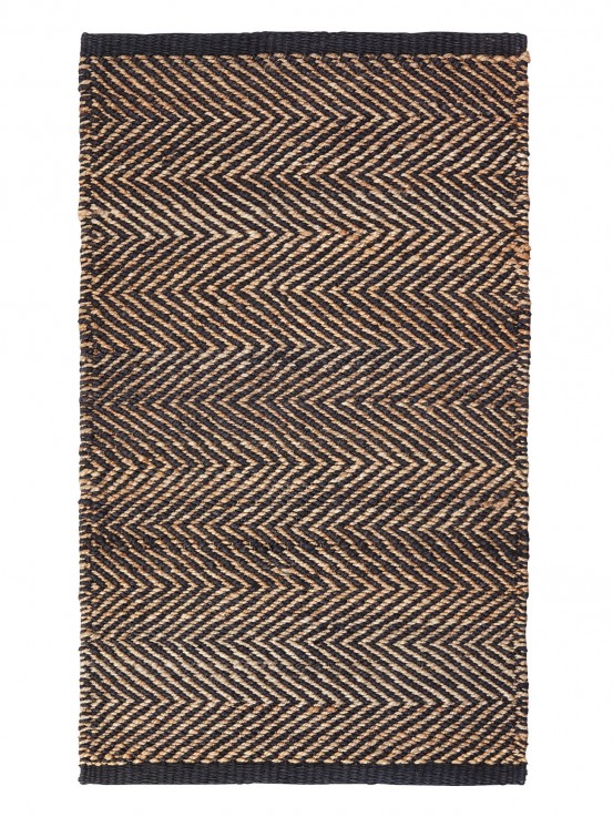 SERENGETI WEAVE MAT - CHARCOAL & NATURAL